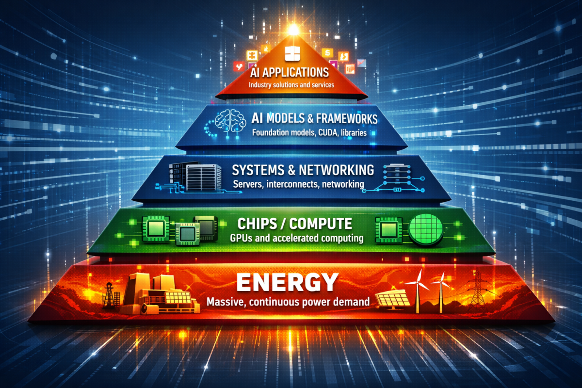 The AI Pyramid Nobody Looks At: Energy and Chips Come First
