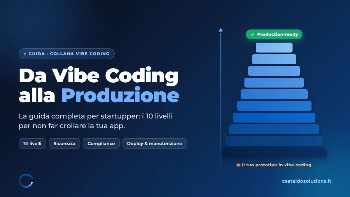 Da Vibe Coding alla Produzione: la piramide dei 10 livelli di Castaldo Solutions