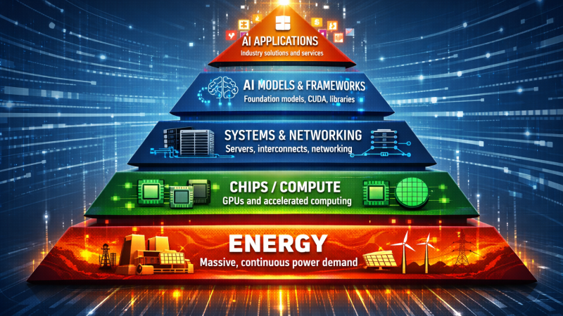 The AI Pyramid Nobody Looks At: Energy and Chips Come First
