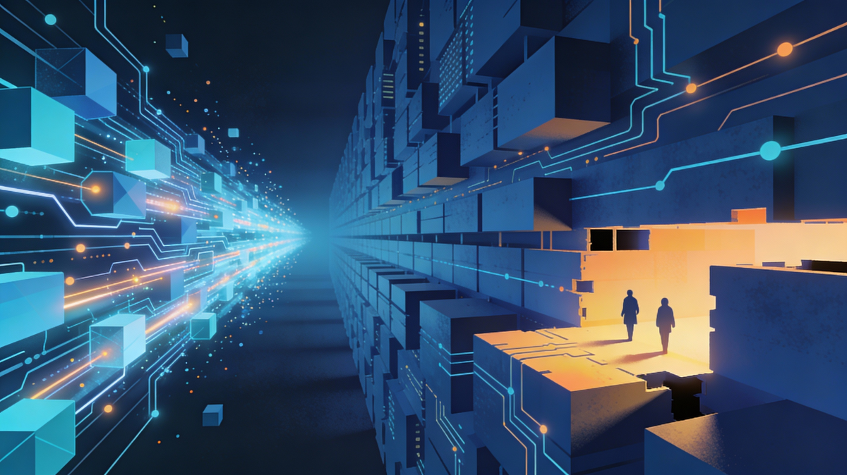 Bilancia tra velocità dell'innovazione AI e necessità di governance, compliance e sicurezza aziendale