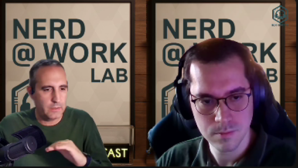 Nerd @ Work Lab podcast cover episode on AI and SMEs: digital transformation for small and medium enterprises