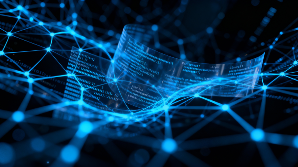 Developer working with artificial intelligence to generate code: vibe-coding and software development automation