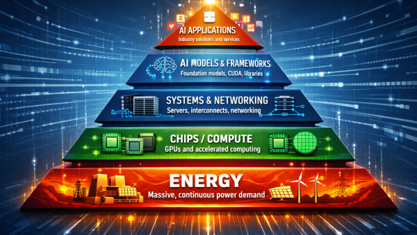 The AI Pyramid Nobody Looks At: Energy and Chips Come First