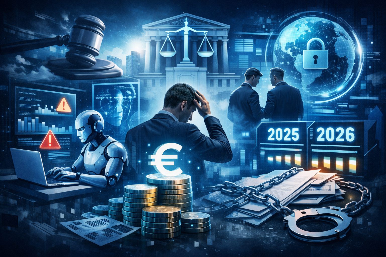 Infografica sull'AI Act europeo e gli obblighi di compliance per le aziende italiane